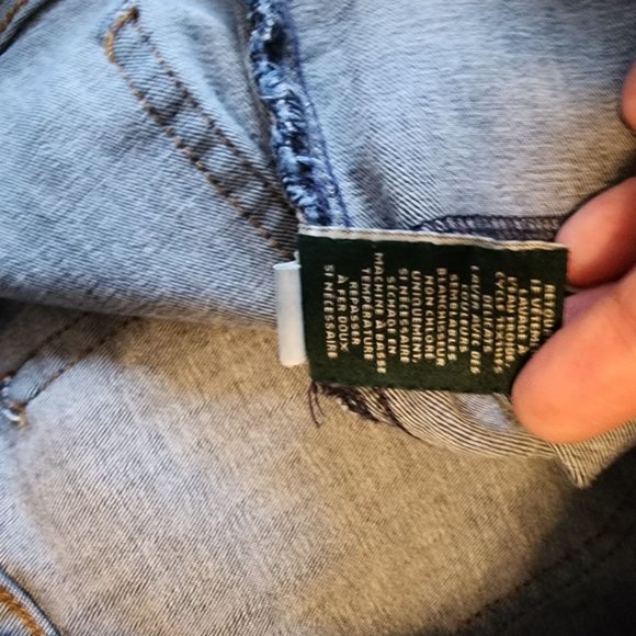 Lauren Ralph Lauren Size 10 Jeans Dark Wash - Picture 13 of 16